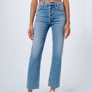 Re/done Stove Pipe Jeans